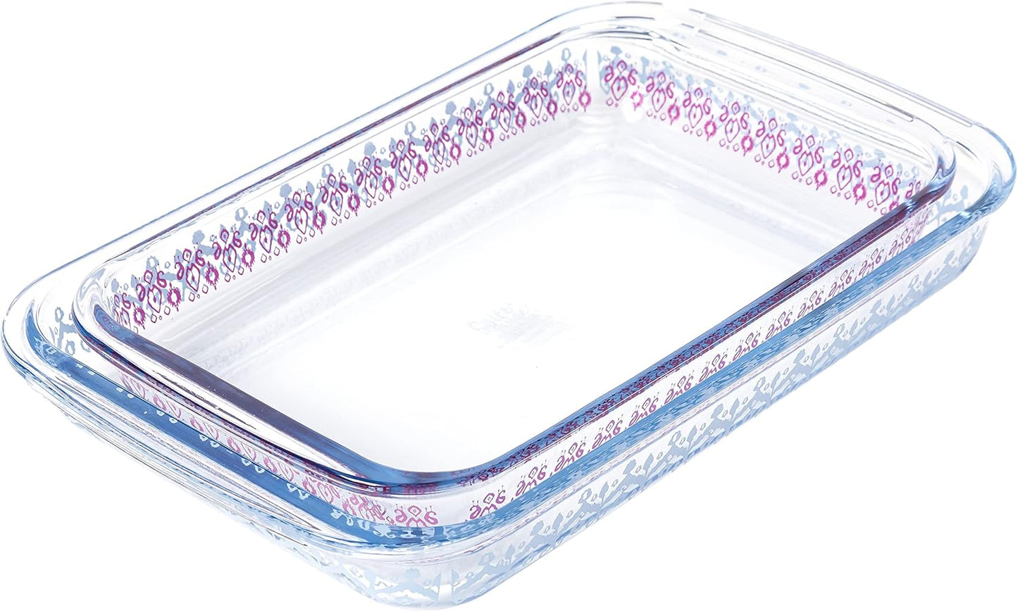 Tia Mowry Spice Cloves - 3.1 QT & 2.3 QT Borosilicate Glass Bakeware Set | Oven, Dishwasher & Microwave Safe