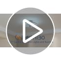 Low Profile 19.7 Inch Ceiling Fan with Lights and Remote Control - Black, Smart App Compatible