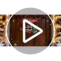 Christmas Wreath 11.8×9.8 Inch Winter Xmas HoHoHo Home Party Decor