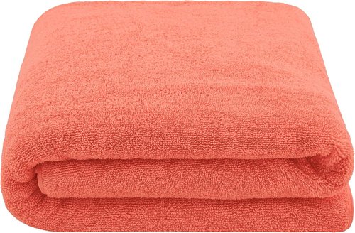 Cotton Paradise 100% Cotton Oversized Bath Sheet - Extra Large 40x80 Coral Turkish Towel