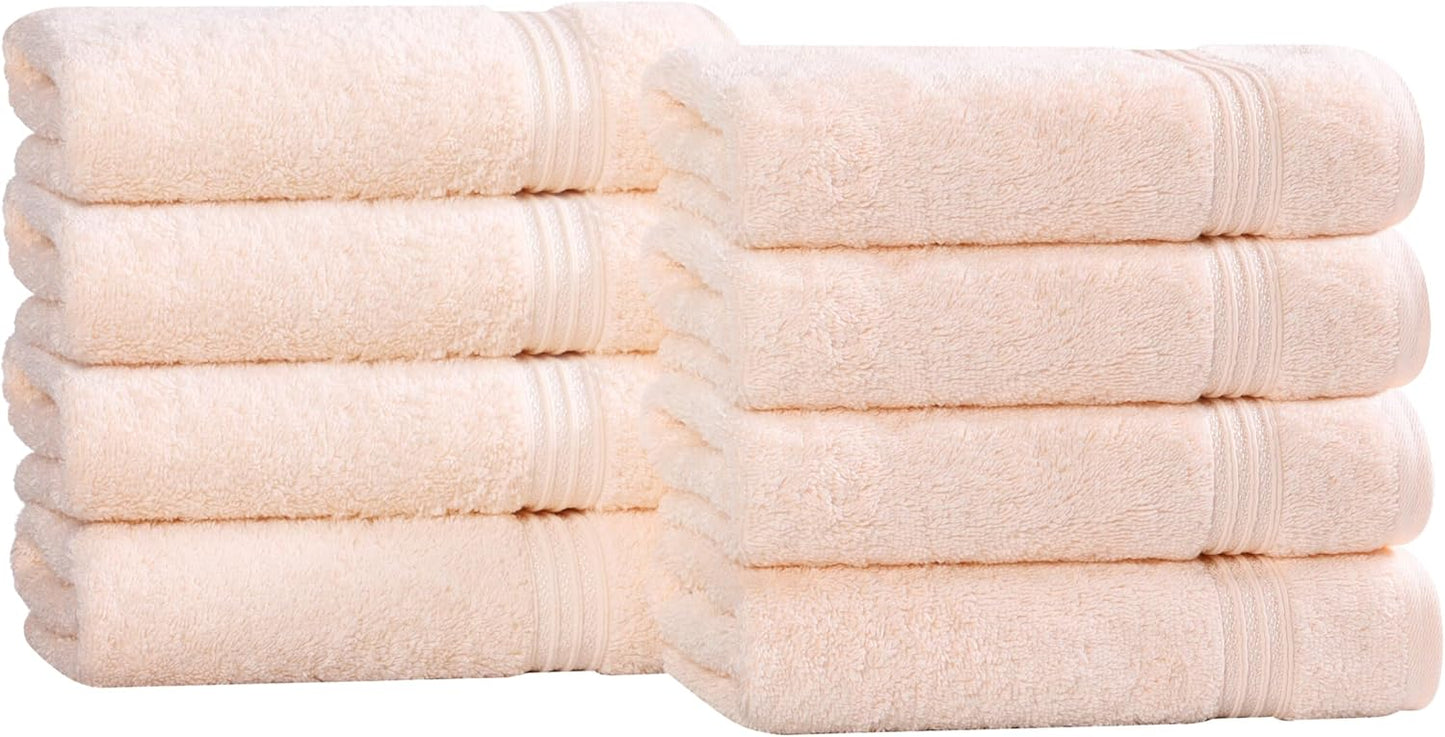 Superior Egyptian Cotton 6-Piece Towel Set, Bathroom Essentials, Towels For Bathroom, Apartment, Airbnb, Guest Bath, Face, Hand, Bath Towels, Washcloths, Absorbent, Fast Drying, Royal Purple