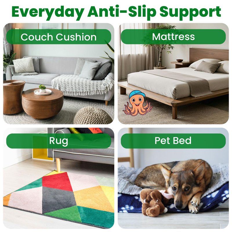 ECOHomes Couch Cushion Grip Pad, Couch Cushion Non Slip Pads Keep Sofa Cushions from Sliding - Anti Slip Sofa & Patio Grips Mattress Gripper Stopper Stop Slide & Prevent Sliding (4 Seater - 22" x 88")