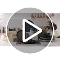 Famiware Nebula Ridge 12-Piece Charcoal Stoneware Dinnerware Set for 4