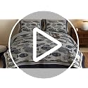Navy Fish Cotton Quilt Set with Shams - King, Coastal Nautical Bedding