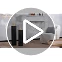 Sziqiqi Tall Floor Candle Holders Set - 27.95in & 34.65in Black Hurricane Pillar Candle Holders with Glass, Modern Home Decor