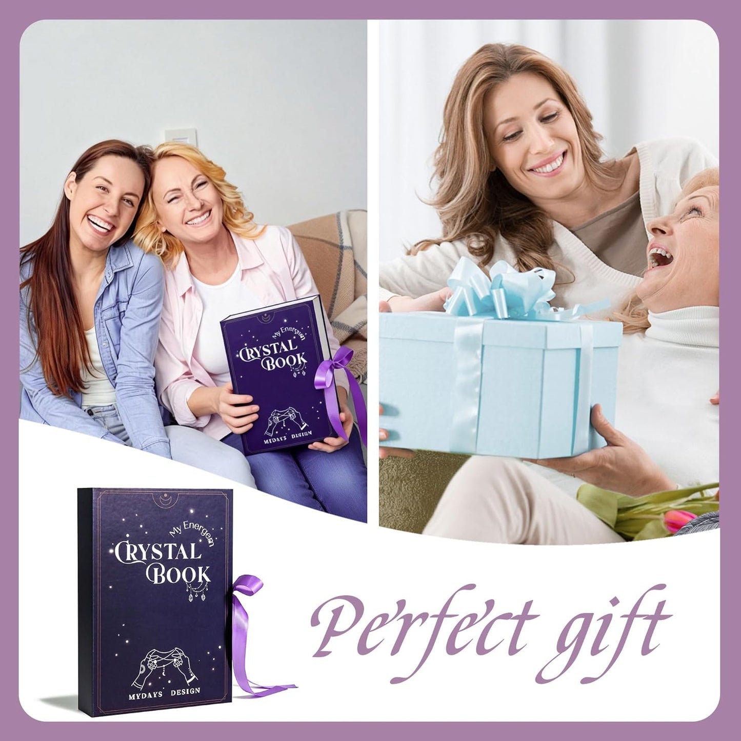 MYDAYS&DESIGN 2026 Crystal Advent Calendar - 12 Days of Zodiac Healing Crystals & Gemstones Gift for Women, Teens & Girls