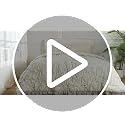 Beige King Comforter Set with Pinch Pleat Ruffle 3 Pieces - Microfiber Bedding