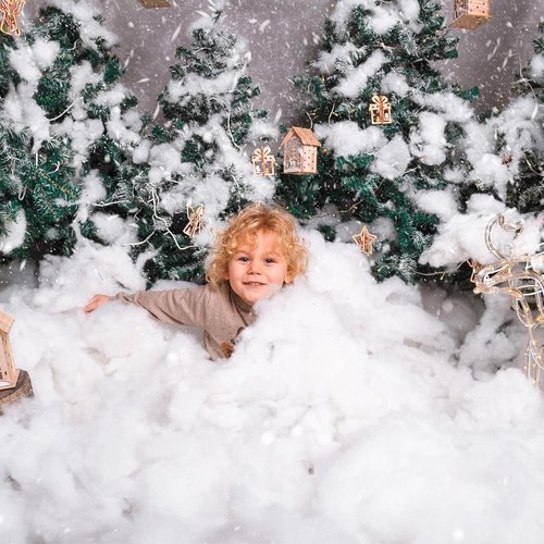 Fovths Christmas Fake Snow Decor - Fluffy Artificial Clouds for Indoor Displays | 70 Ounce/2000g