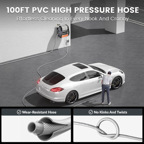 Giraffe Tools Grandfalls Pressure Washer Pro - 3700 PSI Electric Power Washer with 100ft Hose & 5 Nozzles