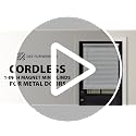 Magnetic Mini Blinds for Metal Doors - 1 Inch Cordless Room Darkening, 25x42 Inches, White (Variation of THIS listing)