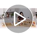 Fabsome Expandable Silverware Organizer Tray 19.3'' Bamboo Cutlery Holder for Large Kitchen Drawers