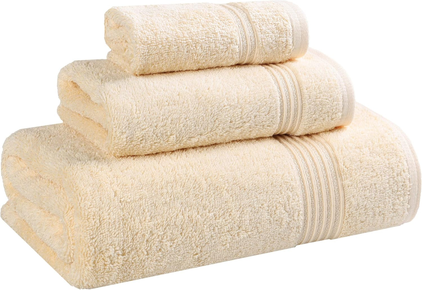 Superior Egyptian Cotton 6-Piece Towel Set, Bathroom Essentials, Towels For Bathroom, Apartment, Airbnb, Guest Bath, Face, Hand, Bath Towels, Washcloths, Absorbent, Fast Drying, Royal Purple