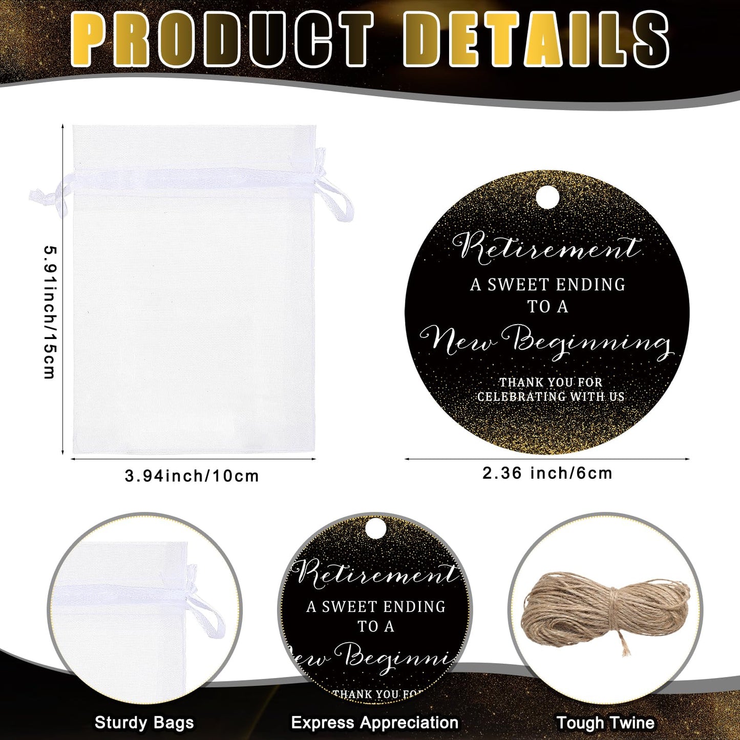 Havawish 50 Sets Retirement Party Favors for Guests 1.2 oz Cheers to Retirement Shot Glasses Acrylic Clear Shot Cups with Thank You Tags Organza Bag Retirement Decoration Gifts for Retired Men Women