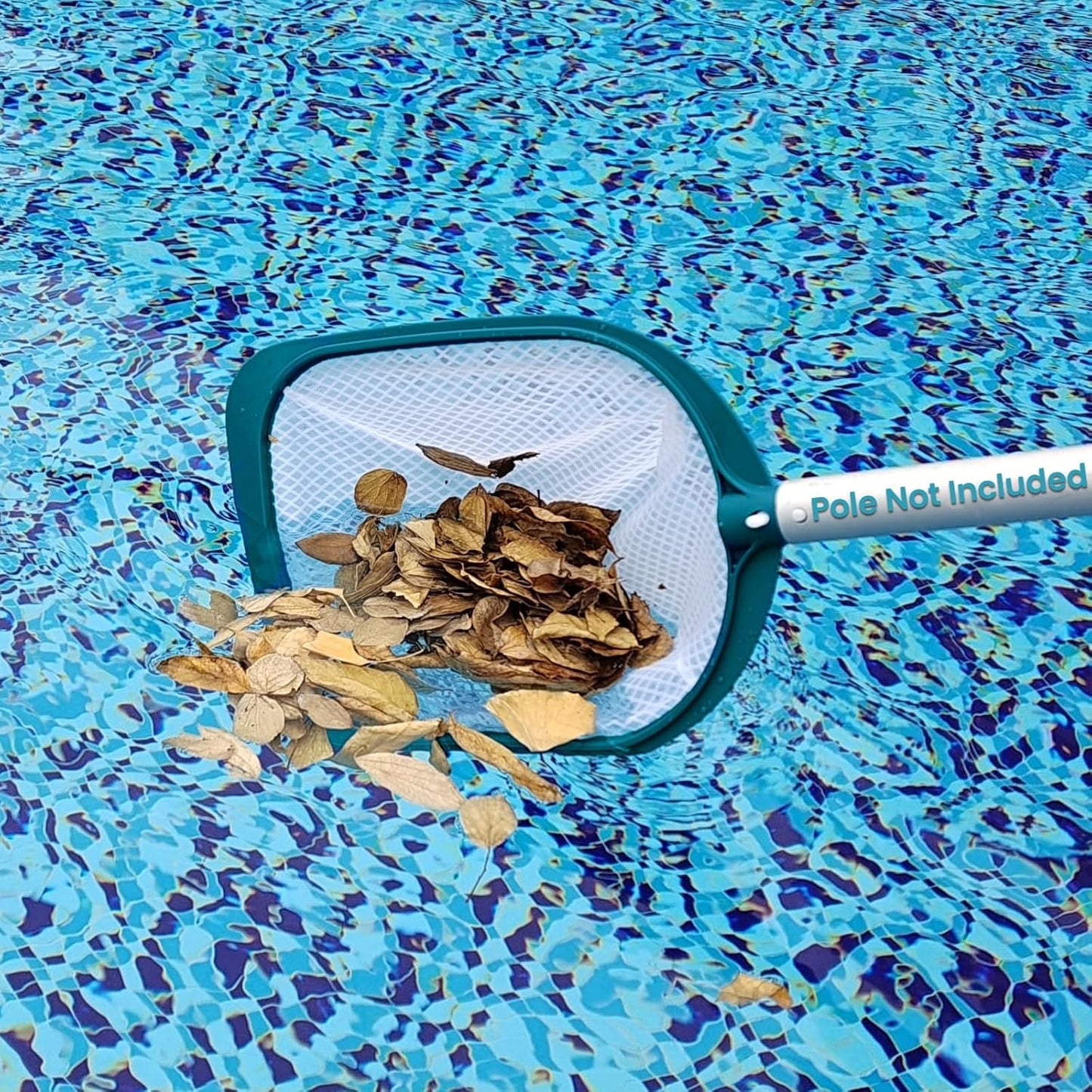 POOLWHALE Pool Spa Leaf Skimmer Net - Ultra Fine Mesh with 5" Deep Bag for Easy Debris Removal