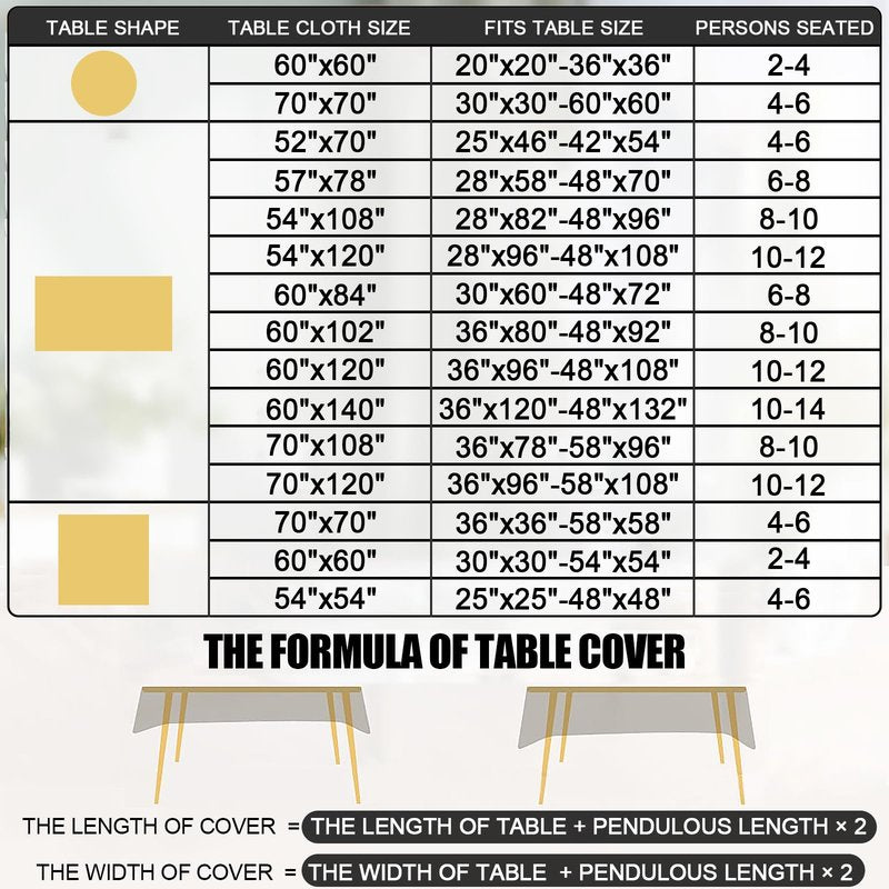 Smiry Rectangle Table Cloth, Waterproof Heavy Duty Vinyl Tablecloths, Wipeable Washable Table Cover for Kitchen, Dining Room (Haze Blue, 60" X 102")