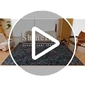 8x10 Beige Blue Washable Area Rug - Soft Botanical Floral Carpet for Living Room