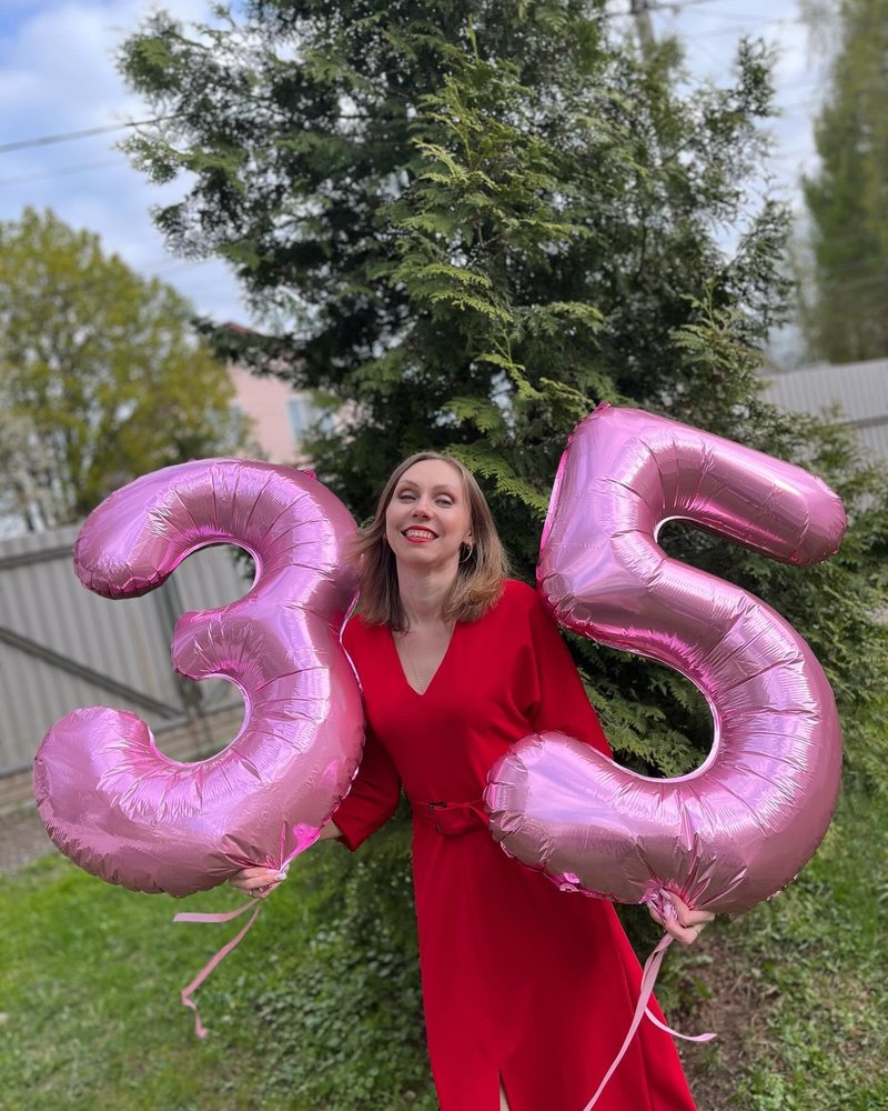 Pink Number 9 Balloon 40 Inch, 9th Birthday Party Decorations for Children, Giant 9 Foil Balloon for Party Supplies