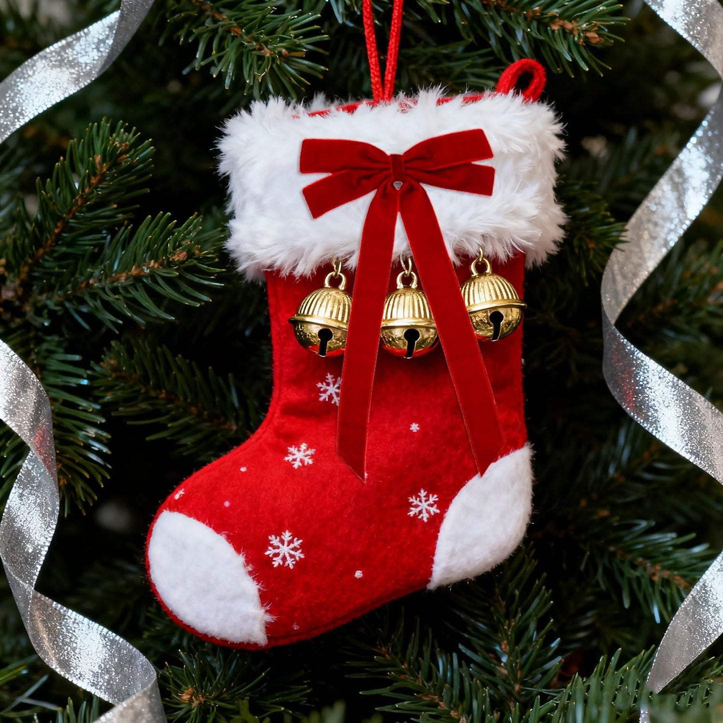 Regine Switzerland Vintage Velvet Christmas Bows - 16 Pcs DIY Holiday Tree Ornaments (5 x 10 Inch)