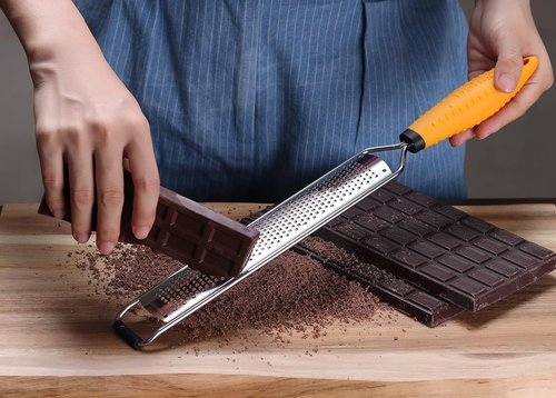 Deiss PRO Lemon Zester & Heavy-Duty Cheese Grater - Versatile Stainless Steel Shredder for Fruits, Vegetables, and More