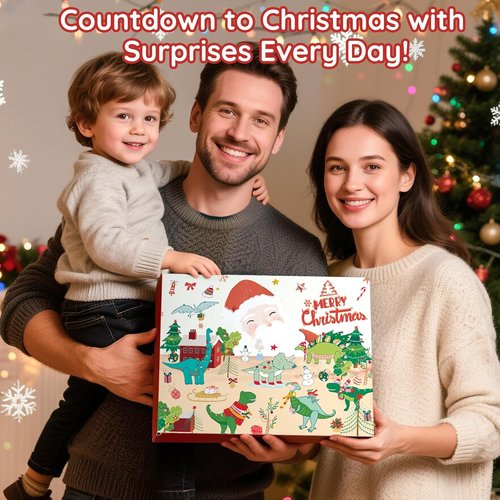 Advent Calendars 2025 - Kids Dinosaur Toys with 24 Days Countdown | Perfect Xmas Gift for Ages 3-6