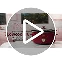 Paris Hilton 6-Quart Manual Slow Cooker Berry - Family Size, Nonstick Ceramic