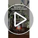 Smoky Glass Bubble Candle Dish - Large Statement Centerpiece, Alice Lane