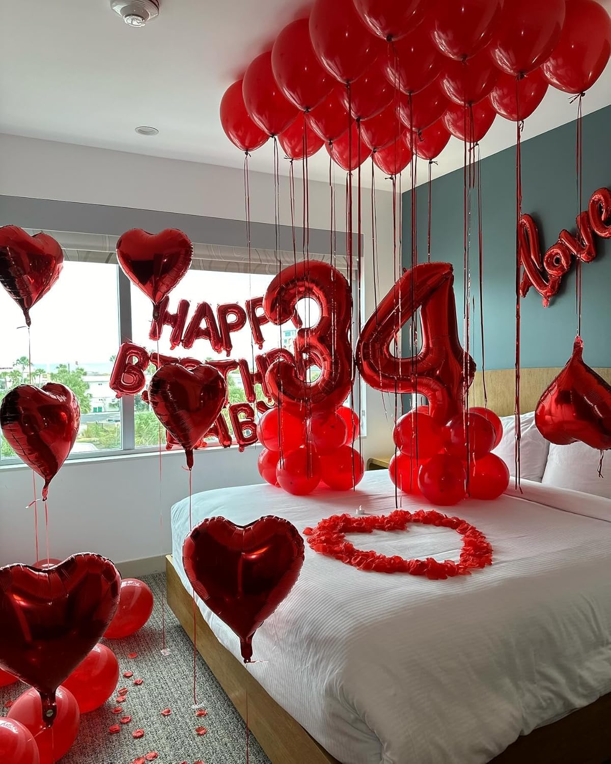 Red 8 Balloon | 40-Inch Number Balloon for Birthday Decorations | Perfect for 8th Party Supplies