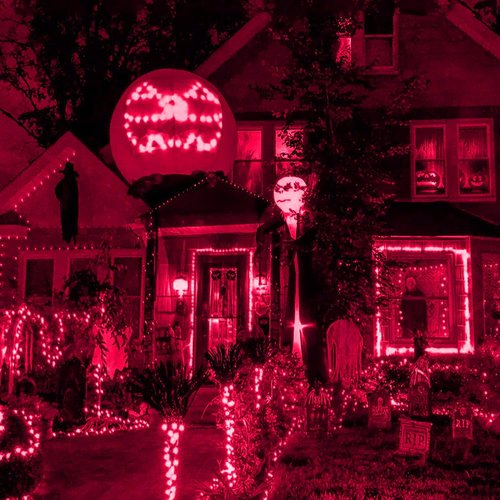 HISHINY LED Red Christmas Net Lights - 100 LED Connectable Outdoor & Indoor Decor | 5ft x 5ft Size