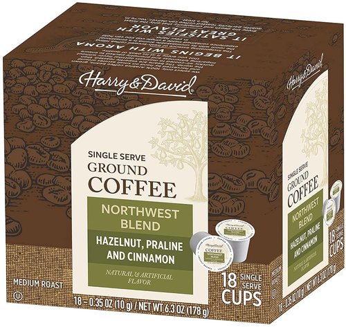 Harry & David Coffee - Single Serve Cups for Keurig K-Cup Brewers | 18 Count Northwest Blend