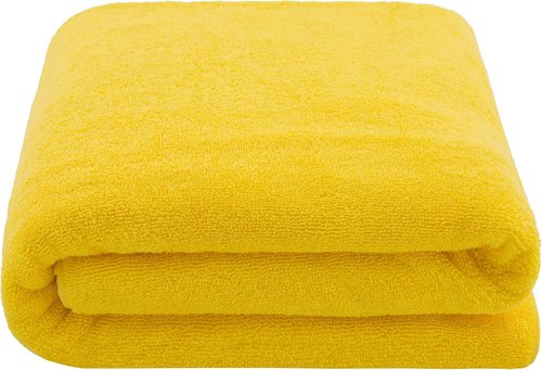 Cotton Paradise 100% Cotton Oversized Bath Sheet - Extra Large 40x80 Yellow Turkish Towel