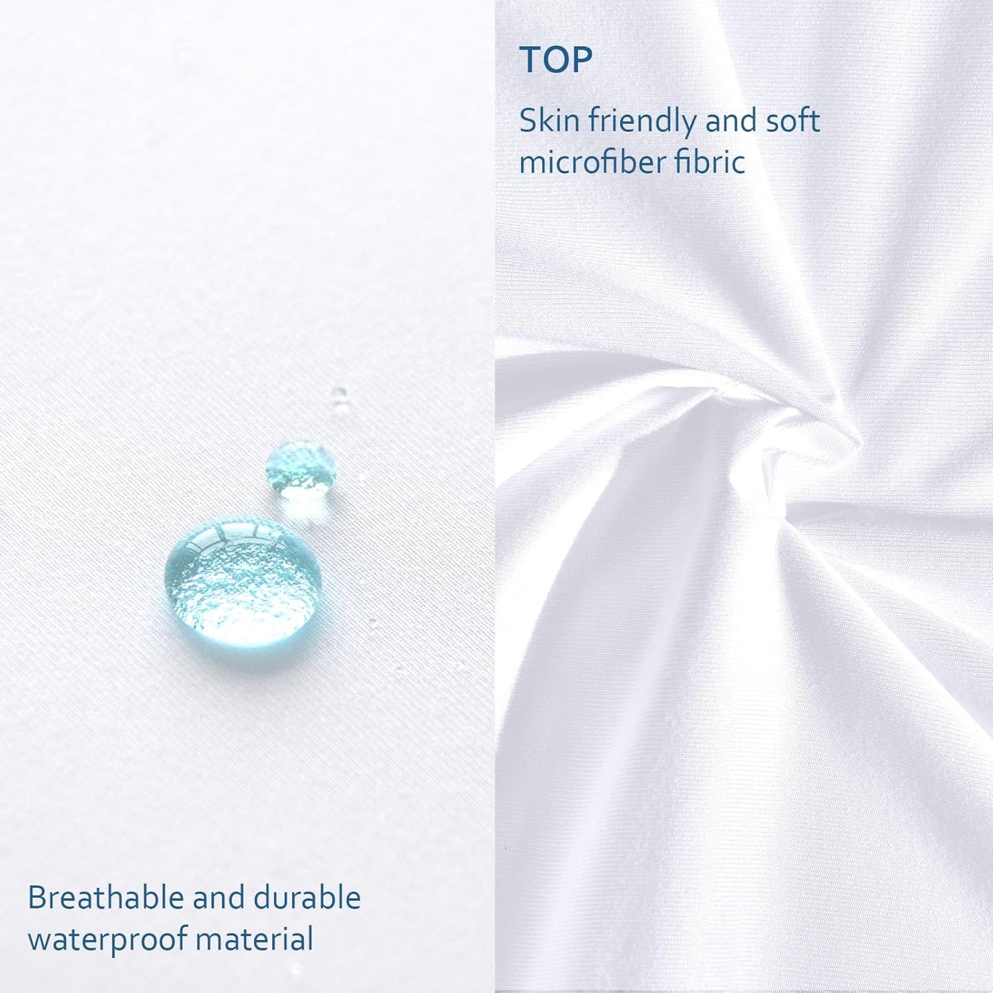Skiennix Waterproof Mattress Protector - Full XL Size | Breathable, Noiseless, Skin-Friendly Cover
