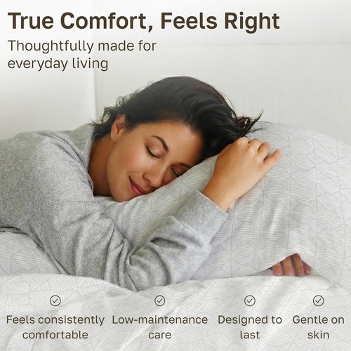 California Design Den Queen Cotton Sheet Set - 400 TC Smooth Sateen Finish, Deep Pockets | Crosshatch Taupish-Sage