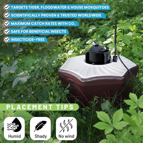 Biogents Mosquitaire Outdoor Mosquito Trap - CO₂ Booster & Sweetscent Lure | Eco-Friendly, Pet-Safe Solution