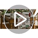 Christmas Table Runner 13x90 inch Red - Yarcooly New Year Xmas Home Decor