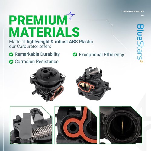BlueStars Carburetor - Compatible with 550EX, 625EX, 675EX, 725EXI 140cc Engines | Fits Husqvarna LC121P & Troy-Bilt Models