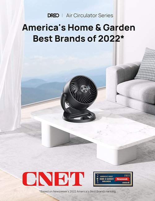 DREO Tower Fan Bundle - 25ft/s Quiet Oscillating Floor Fan with 4 Speeds & Modes | 12-Inch Table Air Circulator