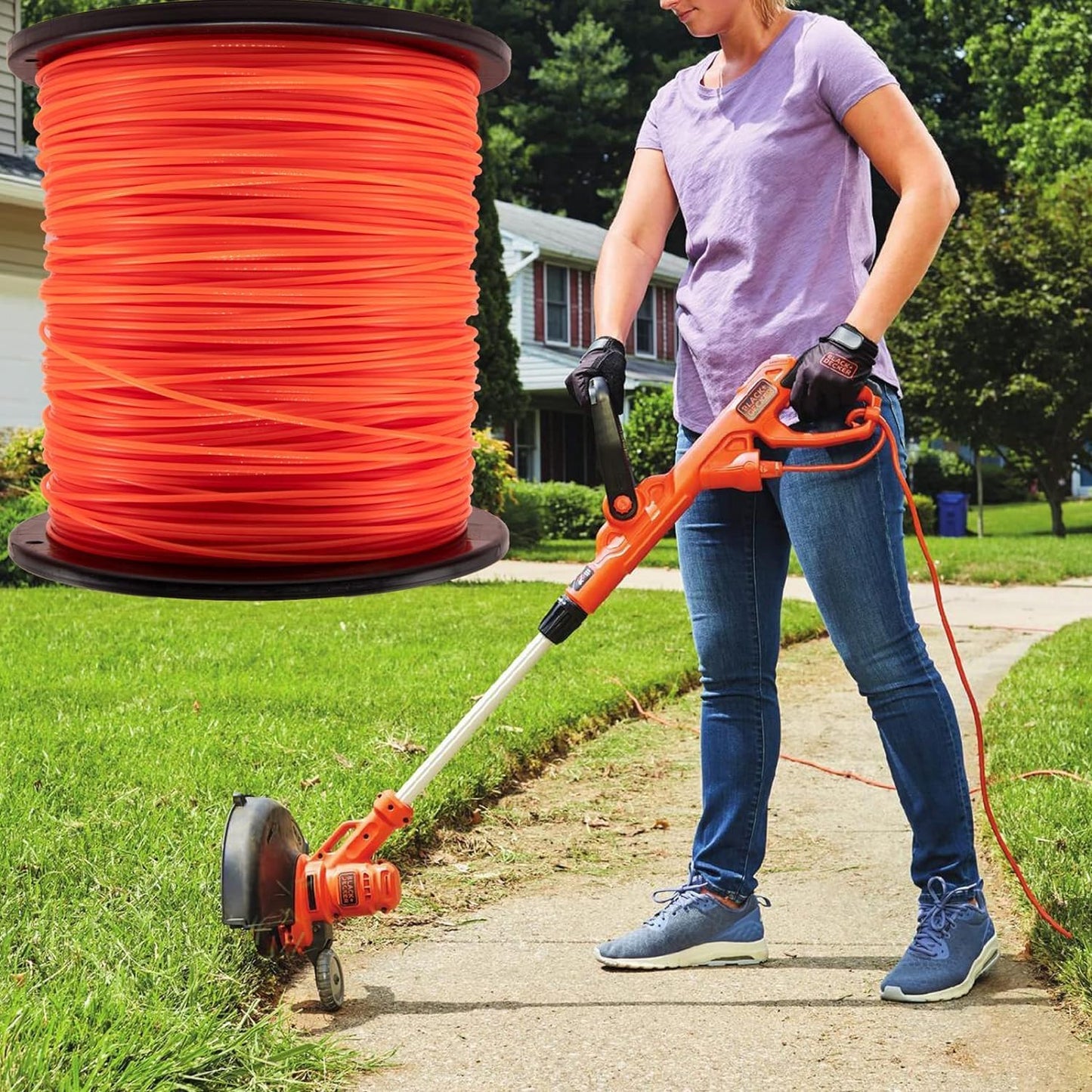KAKO 080 Trimmer Line - Durable 0.080" Round String for Weed Eaters | 2000 Ft, 5 Lb