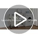 STORAGE MANIAC Beige Commercial Laundry Hamper with Heavy Duty Steel Frame, 160L, 18x18x31 inches
