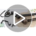 Adjustable 1-Inch Curtain Rods for Windows 72-144 Inches - Bronze Finish