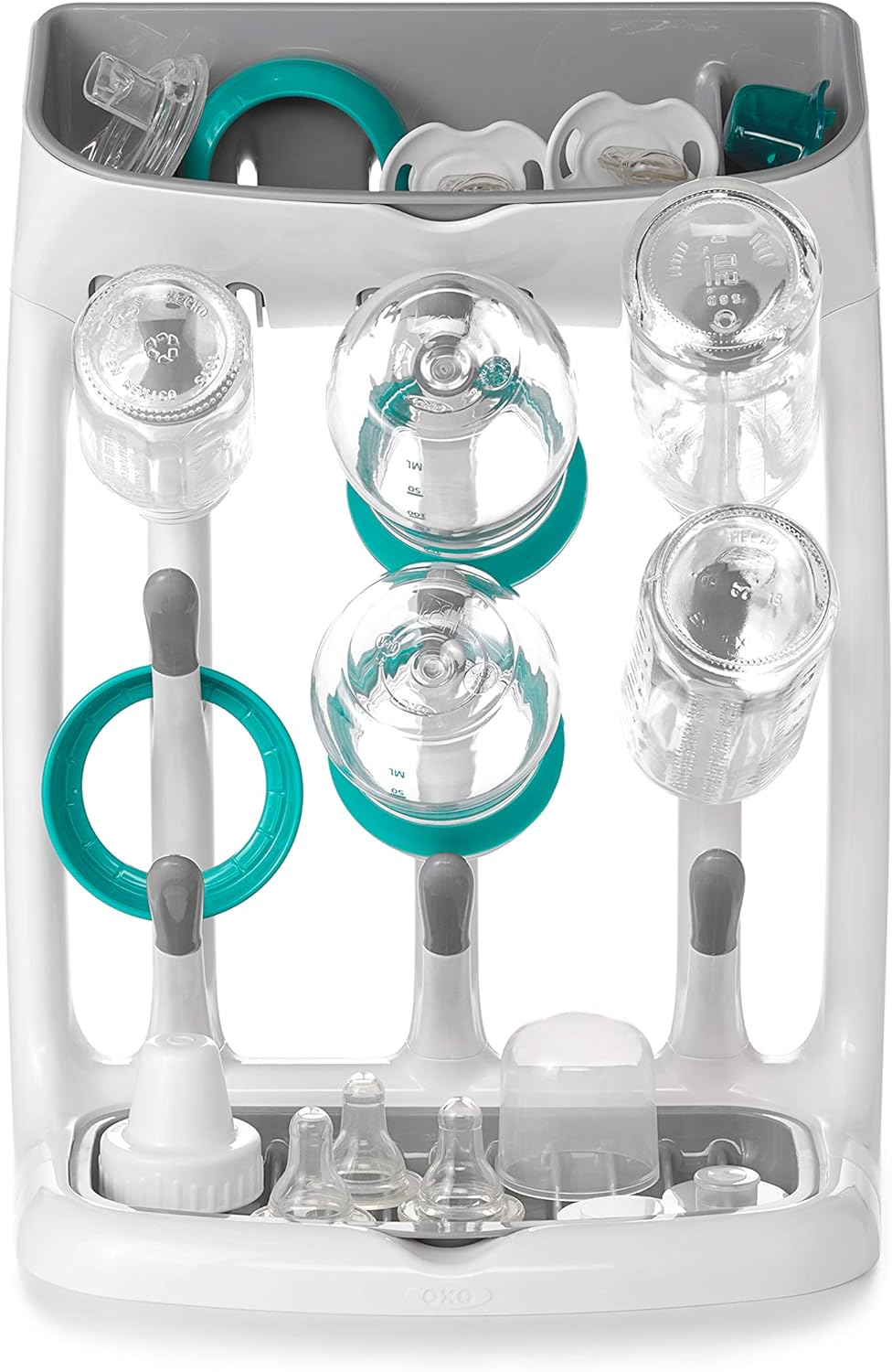 OXO Tot Drying Rack - Space-Saving Design for Efficient Bottle and Dish Drying