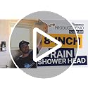 HammerHead Showers 8-Inch Solid Metal Rainfall Shower Head - Chrome, 2.5 GPM High Flow
