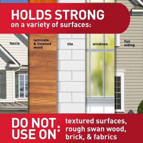 Command All Weather Foam Replacement Strips - 36 Reusable Small Hook Strips for Versatile Use