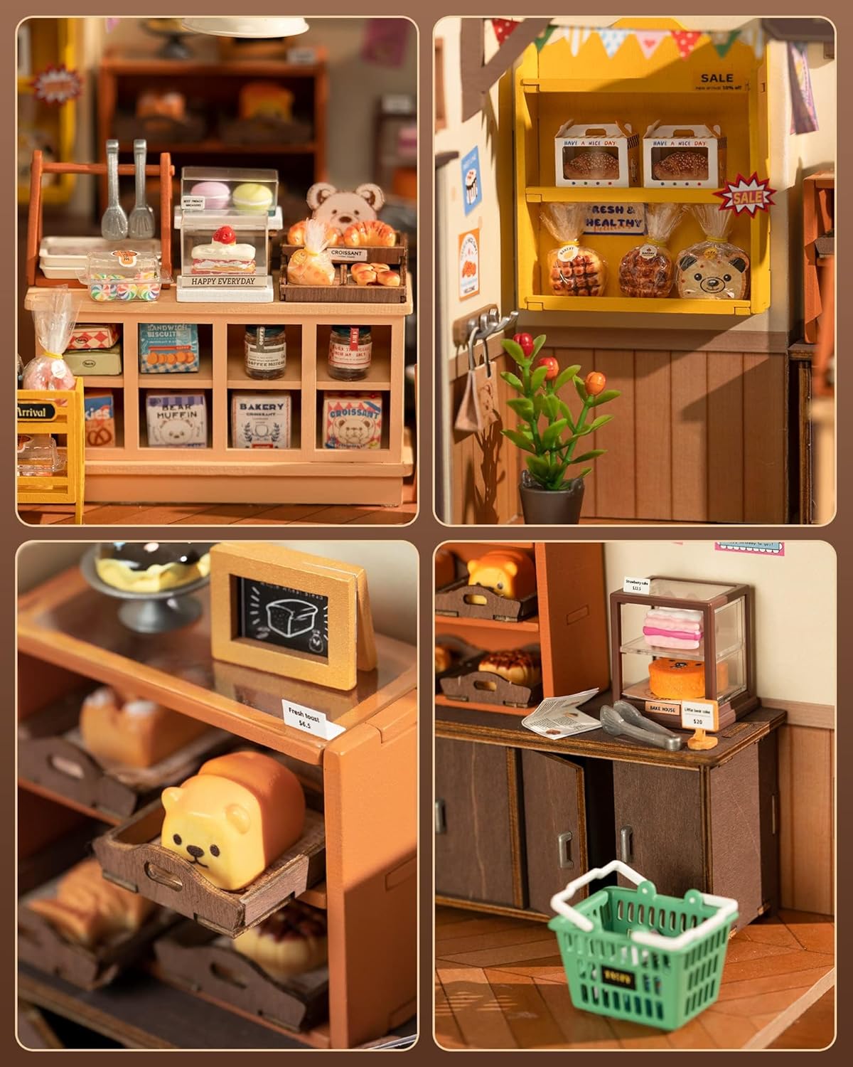 Rolife Miniature Dollhouse Kit - 1:20 DIY Tiny House with LED Lights | Perfect Craft Gift for Adults