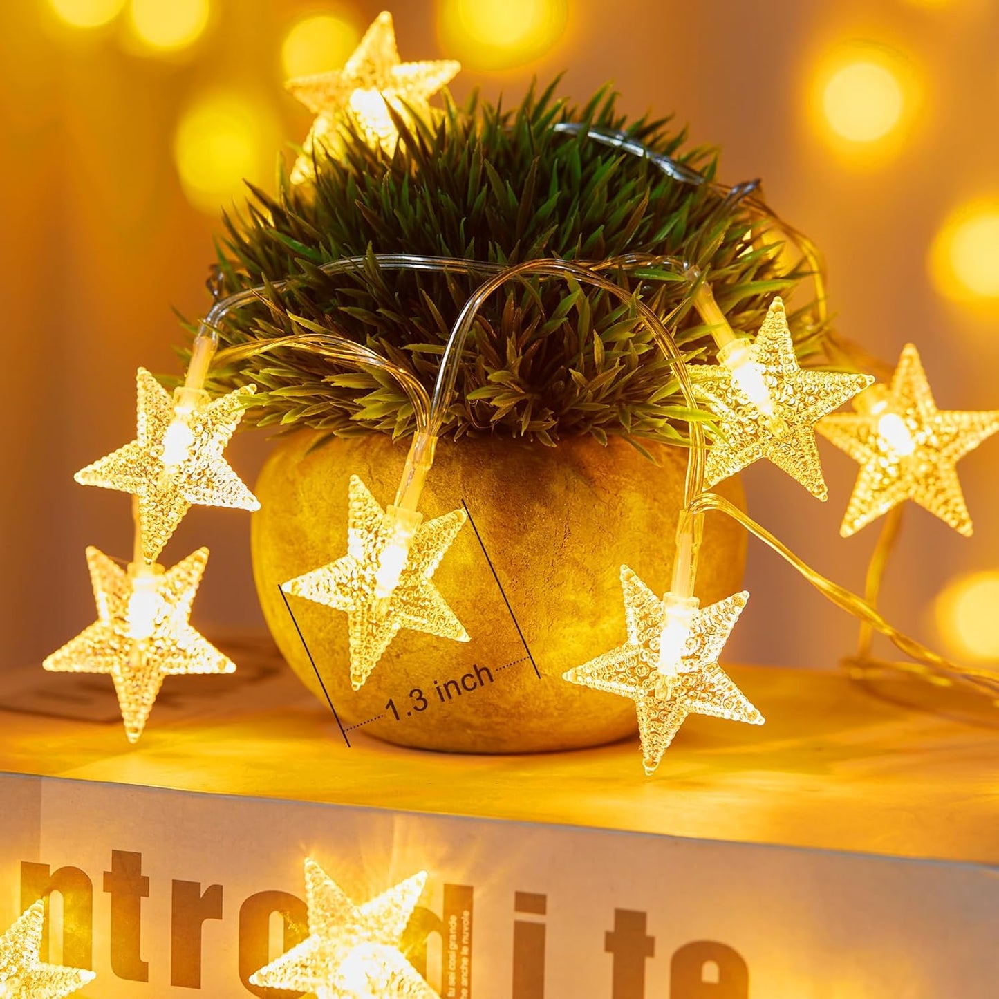 200 LED Fairy Lights with Remote & Timer - 16.4Ft Silver Wire Twinkle Lights for Indoor Christmas, Wedding & Party Decor