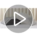MEGCXIT Memory Foam Leg Wedge Pillow 23.6x16.8x8 Inch for Elevation & Circulation - White/Grey