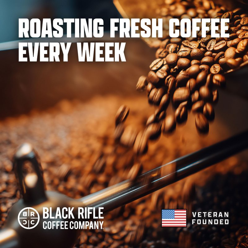 Black Rifle Coffee Company Just Black, 84 Count, Medium Roast K Cups - Single Serve K Cups Coffee Pods - Kcup Pods Compatible with all Keurig machines - Made from Arabica Beans