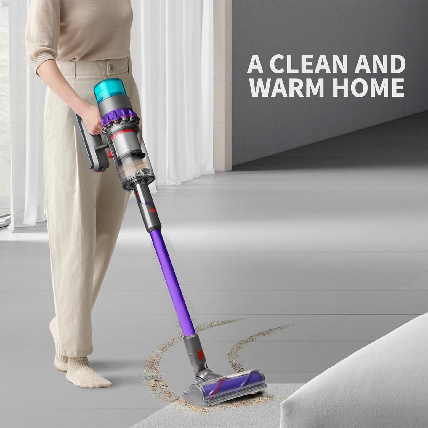 Quick-Release Motorhead Cleaner Compatible with Dyson V7 V8 V10 V11 V12 V15 Gen 5 SV10 SV11 SV12 SV14 SV20 SV22 SV24 Vacuums Cleaner Head for Hardwood Floor Carpets