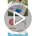 Sensory Play Activity Table with Foldable Legs, Bins & Lid – Toddlers & Kids