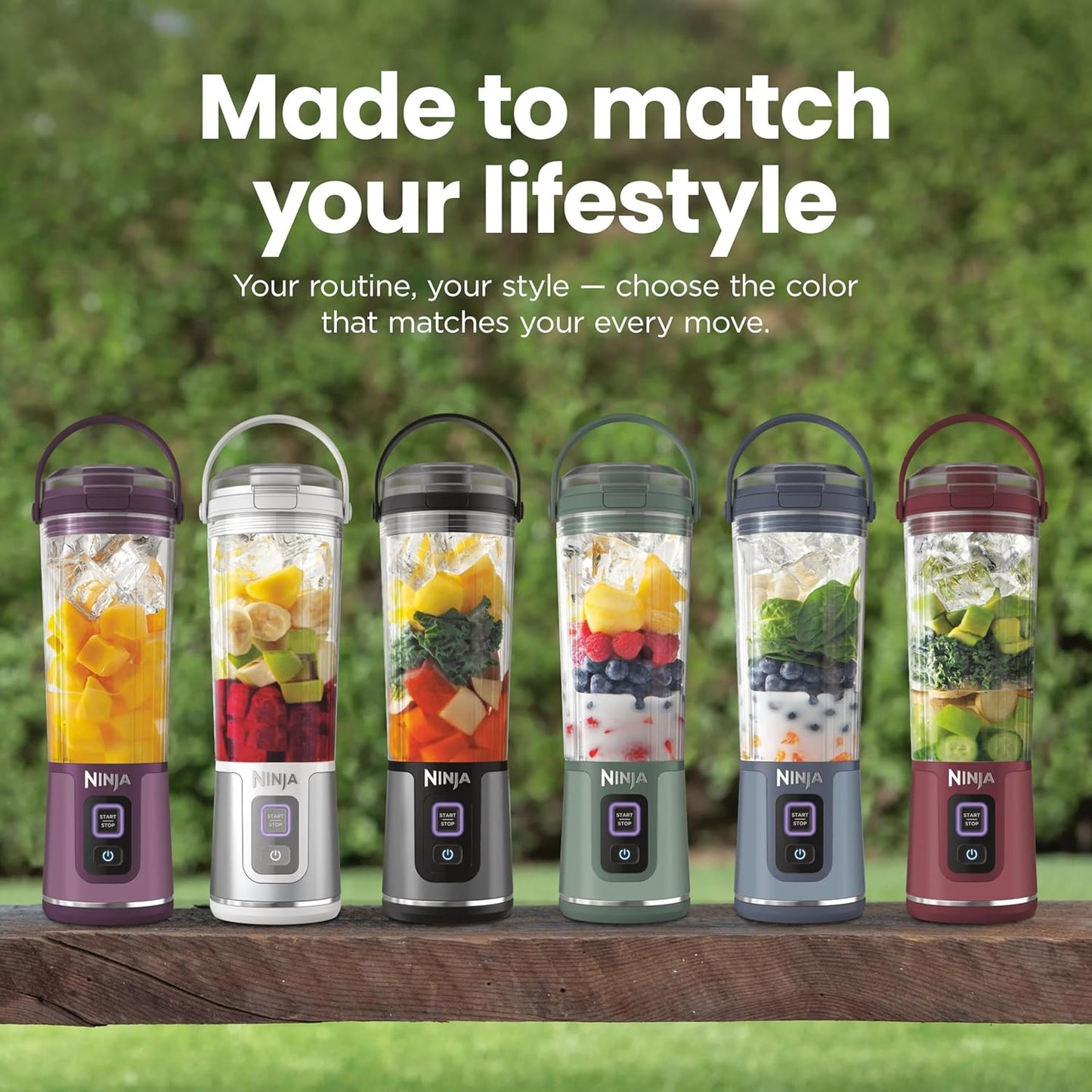 Ninja Blast Portable Blender - Cordless 18oz Personal Blender for Smoothies & Shakes | BPA-Free, Leakproof Lid, USB-C Rechargeable, Denim Blue