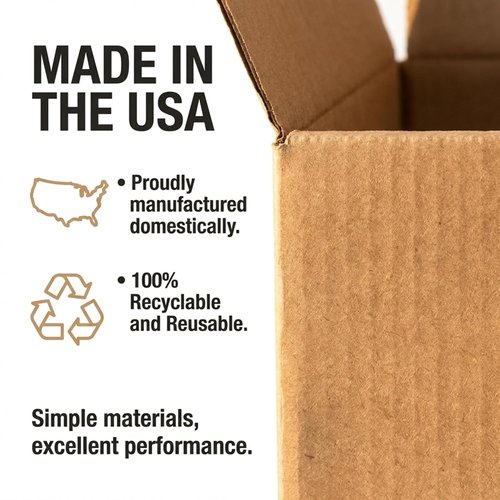 BOX USA Moving Boxes - Medium 18"L x 14"W x 12"H (20-Pack) + Packaging Tape (2-Pack) for Shipping & Storage